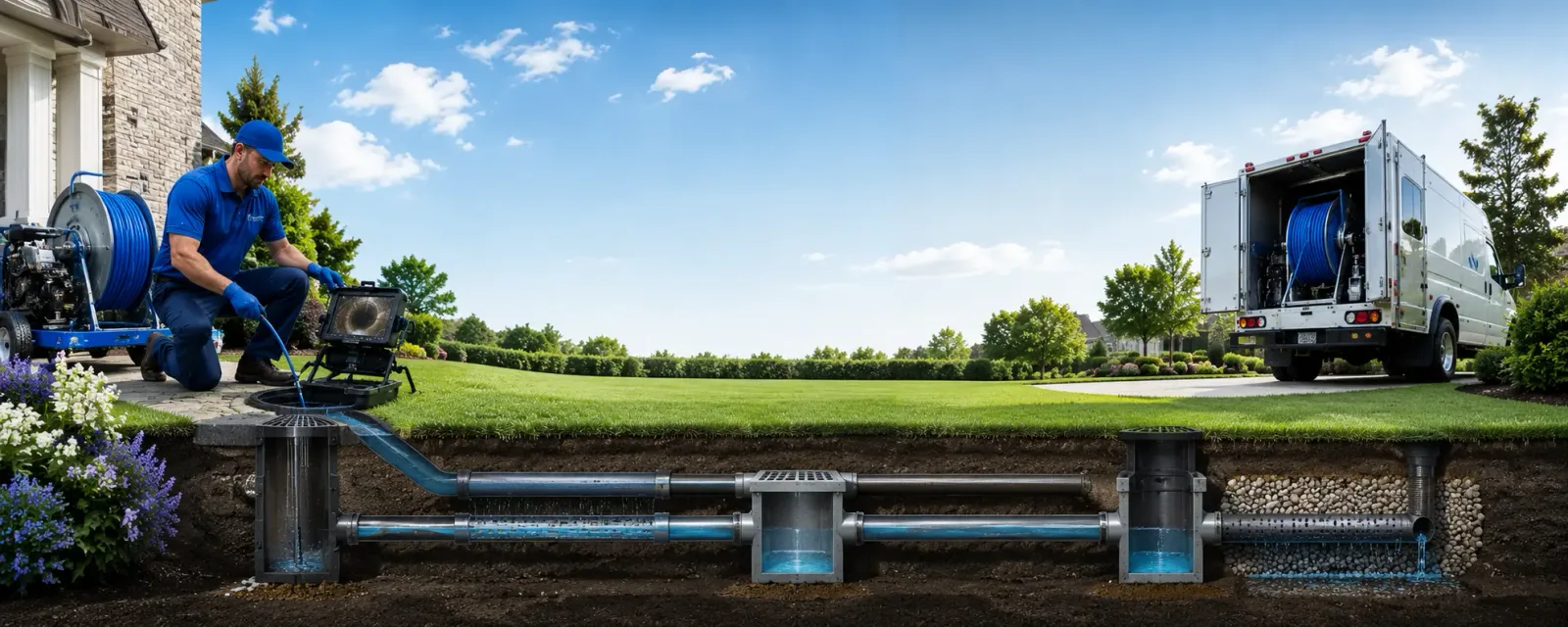 Outdoor drain cleaning information for Maplewood, OH